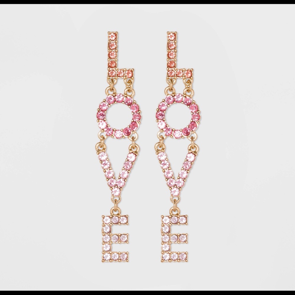 Love earrings 🤍💖🧡💛